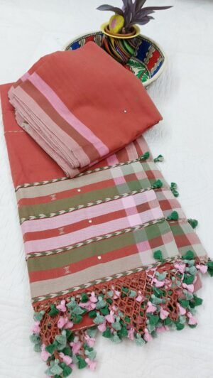 Handwoven fine cotton Bhujodi suit sets