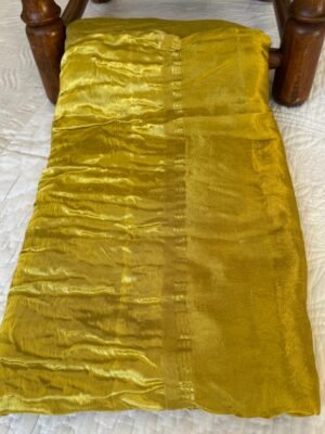 Plain Modal Silk Saree with Tissue Pallu