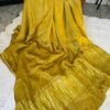 Plain Modal Silk Saree with Tissue Pallu