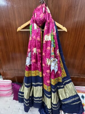 Modal silk pichawai Dupatta