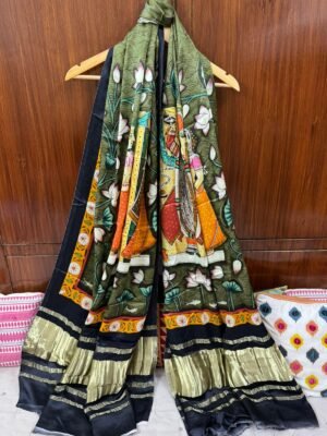 Modal silk pichawai Dupatta