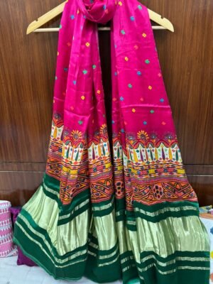 Modal silk Patola print Dupatta