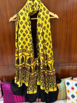 Modal silk Ajrakh Dupatta