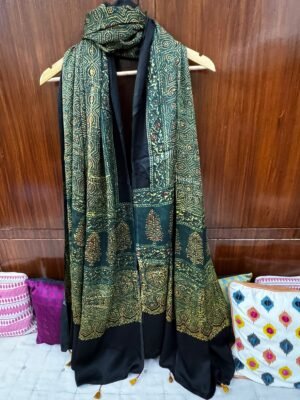 Modal silk Ajrakh Dupatta