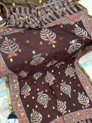 IMG-20241217-WA0106 Moonga silk Ajrakh Dupatta
