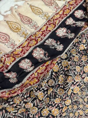Kalamkari cotton silk Dupatta