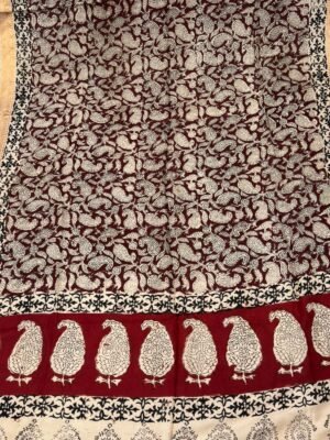 Kalamkari cotton silk Dupatta