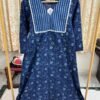 Handblock Printed A-Line Kurta