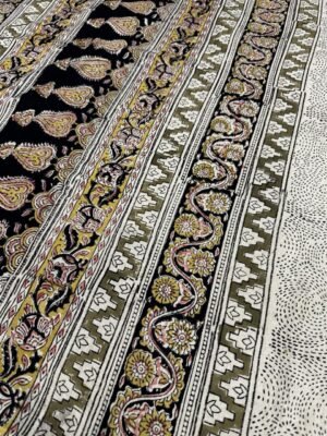 Kalamkari mul cotton saree with blouse