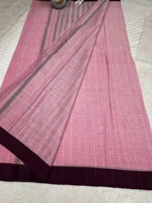 Handblock print mul cotton saree with blouse