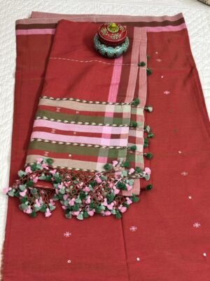Handwoven fine cotton Bhujodi suit sets