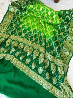 Pure Georgette Bandhani Dupatta