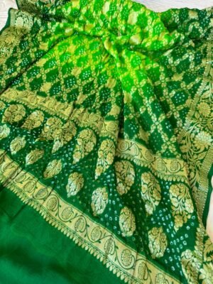 Pure Georgette Bandhani Dupatta