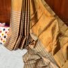 Handwoven Chanderi pure tissue saree With Blouse