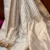 Handwoven Chanderi pure tissue saree With Blouse