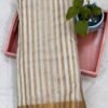Handwoven Chanderi pure tissue saree With Blouse