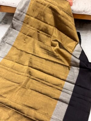 Handwoven Chanderi pure tissue saree With Blouse