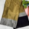 Handwoven Chanderi pure tissue saree With Blouse