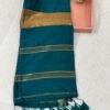 Modal cotton plain saree with Kalamkari cotton silk blouse