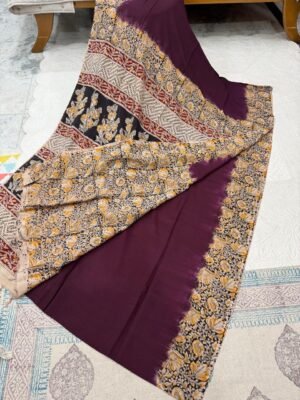 IMG-20250320-WA0043 Kalamkari Handblock Printed Cotton Silk Saree