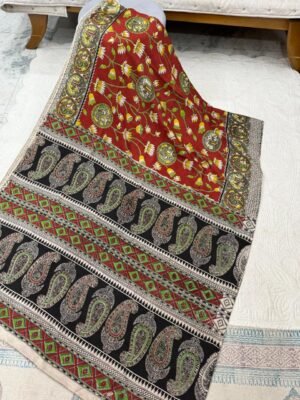 IMG-20250320-WA0062 Kalamkari Cotton Silk Saree with Matching Blouse
