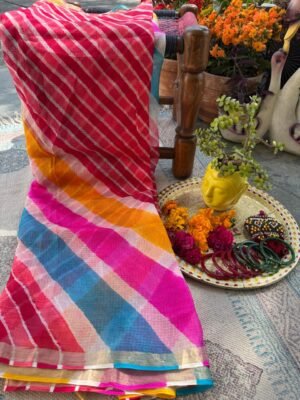 Kota Silk Laheriya Saree