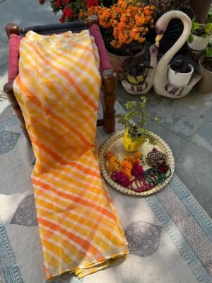Kota Silk Laheriya Saree