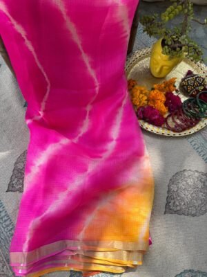 Kota Silk Laheriya Saree