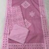 Pure Cotton Appliqué Cutwork Suit Set – 3-Piece