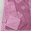 Pure Cotton Appliqué Cutwork Suit Set – 3-Piece