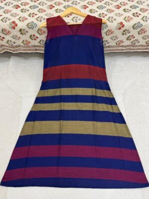 Handloom Sleeveless One Piece Dress