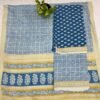 Pure Cotton Suit Set with Woven Border Dupatta - 3 Piece