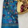 Kantha Work Hand-Embroidered Soft Silk Saree with Blouse
