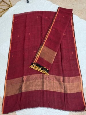 Linen Jamdani 2-Piece Suit Set (Top & Dupatta)