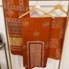Ajrakh Modal Silk Suit Set – 3 Piece
