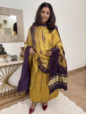 Modal Silk Shibori Tie & Dye Suit Set