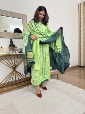 Modal Silk Shibori Tie & Dye Suit Set