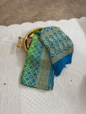 Handloom Pure Georgette Neemzari Dupatta