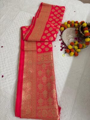 Banarasi Art Silk Saree With Blouse