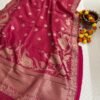 WhatsApp Image 2025-10-14 at 21.57.55 (1) Banarasi dual shade Pink Saree with Blouse