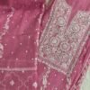 Luckhnawi Chikankari Mul Chanderi Anarkali Suit Set