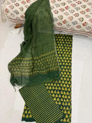 Elegant Handblock Printed Cotton Suit Set