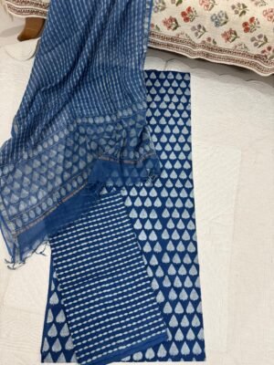 Elegant Handblock Printed Cotton Suit Set