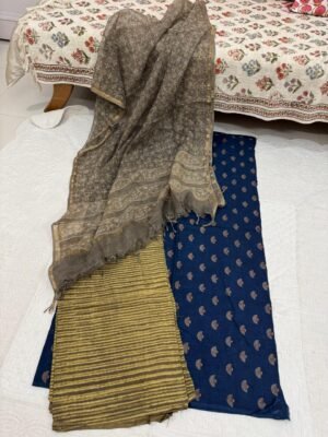 Elegant Handblock Printed Cotton Suit Set