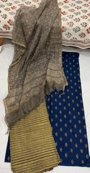 Elegant Handblock Printed Cotton Suit Set