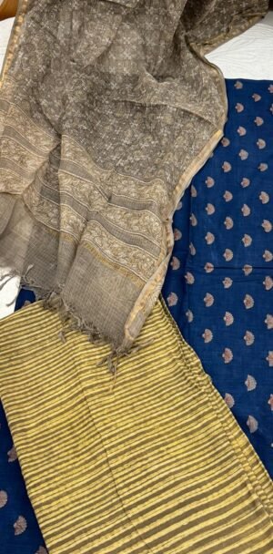 Elegant Handblock Printed Cotton Suit Set