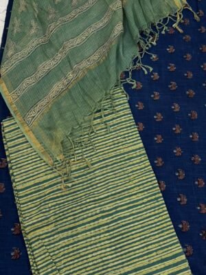 Elegant Handblock Printed Cotton Suit Set