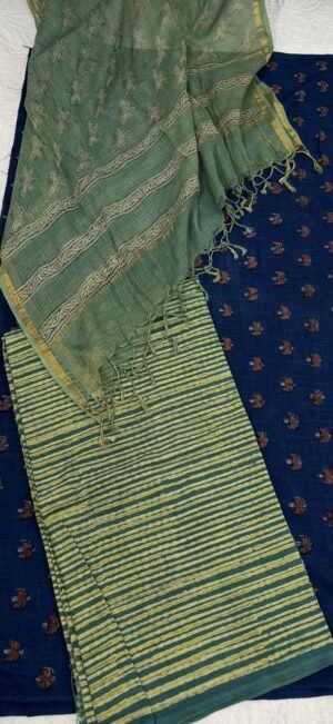 Elegant Handblock Printed Cotton Suit Set