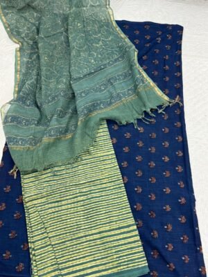 Elegant Handblock Printed Cotton Suit Set