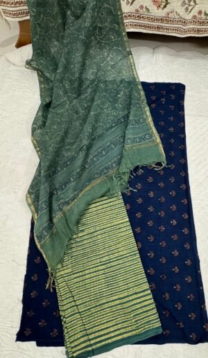 Elegant Handblock Printed Cotton Suit Set